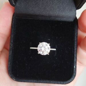 Host Pick 🥳3 Carat Cubic Zircon Sterling Silver Engagement Ring